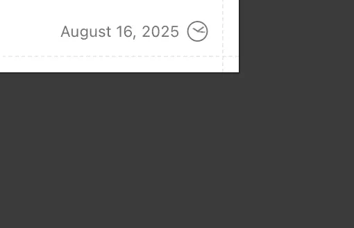A website with a timestamp that flashes from July to August on load